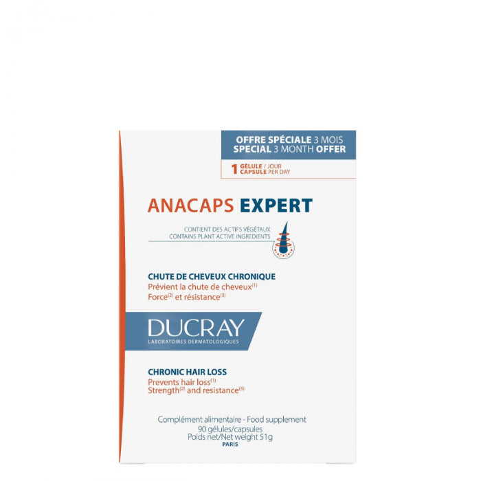 Ducray Anacaps Expert - Food Supplement - Chronic Hair Loss